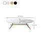 Glam Style Metal Base Cocktail Table Black and White Slate Top Coffee Table Clearhalo 'Coffee & Accent Tables' 'Coffee Tables' 'coffee_tables' 'furn' 'furn_coffee_tables' 'Furniture' 'Living Room Furniture' 7522931