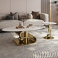 Stainless Steel Abstract Base Cocktail Table Glam Slate Top Coffee Table Clearhalo 'Coffee & Accent Tables' 'Coffee Tables' 'coffee_tables' 'furn' 'furn_coffee_tables' 'Furniture' 'Living Room Furniture' 7522953