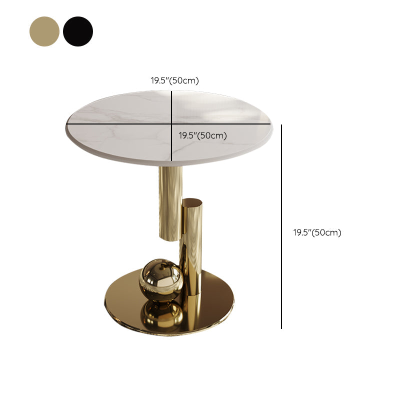 Stainless Steel Abstract Base Cocktail Table Glam Slate Top Coffee Table Clearhalo 'Coffee & Accent Tables' 'Coffee Tables' 'coffee_tables' 'furn' 'furn_coffee_tables' 'Furniture' 'Living Room Furniture' 7522966