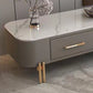 Rectangular Slate Top Coffee Table 4 Legs Cocktail Table with 2 Drawers Clearhalo 'Coffee & Accent Tables' 'Coffee Tables' 'coffee_tables' 'furn' 'furn_coffee_tables' 'Furniture' 'Living Room Furniture' 7522977