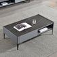 Rectangular Slate Top Coffee Table 4 Legs Cocktail Table with Storage Clearhalo 'Coffee & Accent Tables' 'Coffee Tables' 'coffee_tables' 'furn' 'furn_coffee_tables' 'Furniture' 'Living Room Furniture' 7522987