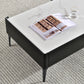 Rectangular Slate Top Coffee Table 4 Legs Cocktail Table with Storage Clearhalo 'Coffee & Accent Tables' 'Coffee Tables' 'coffee_tables' 'furn' 'furn_coffee_tables' 'Furniture' 'Living Room Furniture' 7522995