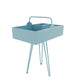 Contemporary Iron Simple Sofa Side Accent Table Macaron 3 Legs End Table with Storage Blue 1 Clearhalo 'Coffee & Accent Tables' 'End & Side Tables' 'end_side_tables' 'furn' 'furn_end_side_tables' 'Furniture' 'Living Room Furniture' 7523074