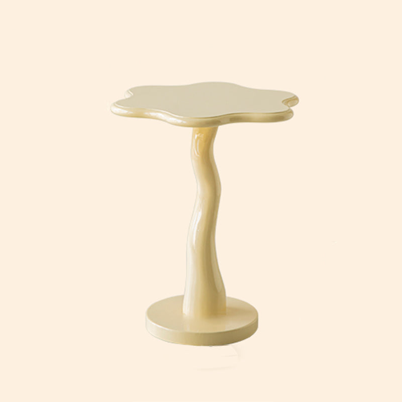 20" Tall Irregular Side Table Pedestal Solid Wood End Table Set Yellow 1 Clearhalo 'Coffee & Accent Tables' 'End & Side Tables' 'end_side_tables' 'furn' 'furn_end_side_tables' 'Furniture' 'Living Room Furniture' 7523146