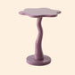 20" Tall Irregular Side Table Pedestal Solid Wood End Table Set Purple 1 Clearhalo 'Coffee & Accent Tables' 'End & Side Tables' 'end_side_tables' 'furn' 'furn_end_side_tables' 'Furniture' 'Living Room Furniture' 7523149