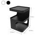 Square Iron End Table Set 21.26" Tall Metal Side Table with Storage Shelves Clearhalo 'Coffee & Accent Tables' 'End & Side Tables' 'end_side_tables' 'furn' 'furn_end_side_tables' 'Furniture' 'Living Room Furniture' 7523250