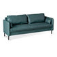 Faux Leather Sofa 29.92" High Scandinavian Square Arm Sofa for Living Room Green Faux Leather Clearhalo 'furn' 'furn_sofas' 'Furniture' 'Living Room Furniture' 'Sofa' 'sofas' 7523392