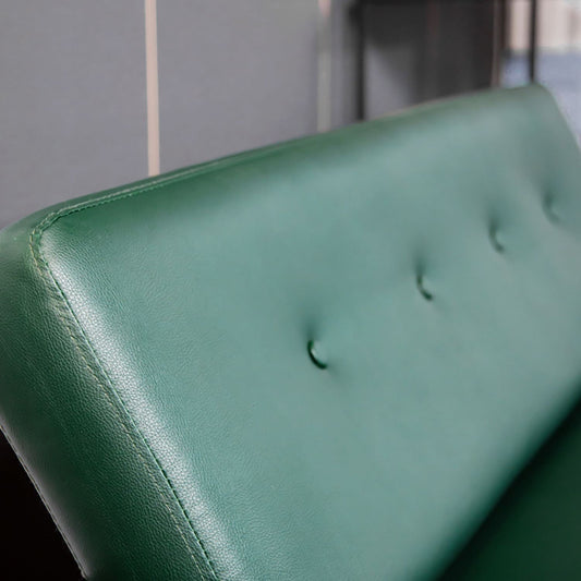 Faux Ledersofa 27,55 "hohe Mitte des Jahrhunderts moderne Einbau -Armsofa