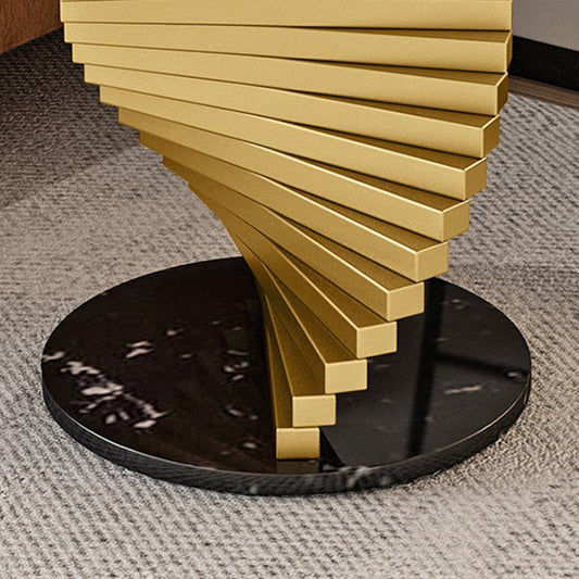 Mesa de café de metal redonda contemporánea mesa de cóctel moderna para sala de estar