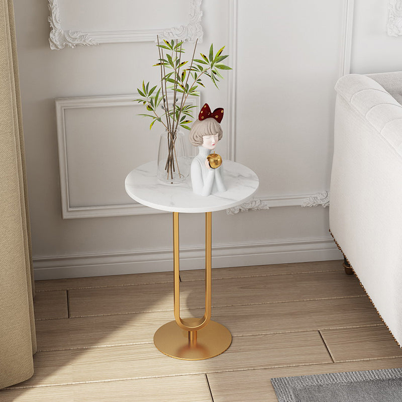 Einfacher runder Couchtisch aus Metall, moderner Cocktailtisch für das Wohnzimmer