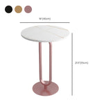 Simple Round Metal Coffee Table Modern Cocktail Table for Living Room