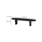 Modern 2 Legs Oval Cocktail Table Wooden Coffee Table in Black Clearhalo 'Coffee & Accent Tables' 'Coffee Tables' 'coffee_tables' 'furn' 'furn_coffee_tables' 'Furniture' 'Living Room Furniture' 7523478
