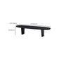 Modern 2 Legs Oval Cocktail Table Wooden Coffee Table in Black Clearhalo 'Coffee & Accent Tables' 'Coffee Tables' 'coffee_tables' 'furn' 'furn_coffee_tables' 'Furniture' 'Living Room Furniture' 7523479