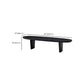 Modern 2 Legs Oval Cocktail Table Wooden Coffee Table in Black Clearhalo 'Coffee & Accent Tables' 'Coffee Tables' 'coffee_tables' 'furn' 'furn_coffee_tables' 'Furniture' 'Living Room Furniture' 7523482