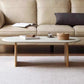 Modern 2 Legs Wooden Coffee Table Oval White Top Cocktail Table Clearhalo 'Coffee & Accent Tables' 'Coffee Tables' 'coffee_tables' 'furn' 'furn_coffee_tables' 'Furniture' 'Living Room Furniture' 7523512