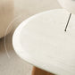 Modern 2 Legs Wooden Coffee Table Oval White Top Cocktail Table Clearhalo 'Coffee & Accent Tables' 'Coffee Tables' 'coffee_tables' 'furn' 'furn_coffee_tables' 'Furniture' 'Living Room Furniture' 7523516