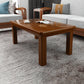 Modern 4 Legs Rectangle Cocktail Table Solid Wood Coffee Table Walnut Shelves Not Included Clearhalo 'Coffee & Accent Tables' 'Coffee Tables' 'coffee_tables' 'furn' 'furn_coffee_tables' 'Furniture' 'Living Room Furniture' 7523528