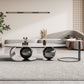 Simple Abstract Coffee Table Slate Top Geometric Coffee Coffee or End Table Clearhalo 'Coffee & Accent Tables' 'Coffee Tables' 'coffee_tables' 'furn' 'furn_coffee_tables' 'Furniture' 'Living Room Furniture' 7523549