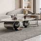 Simple Abstract Coffee Table Slate Top Geometric Coffee Coffee or End Table Clearhalo 'Coffee & Accent Tables' 'Coffee Tables' 'coffee_tables' 'furn' 'furn_coffee_tables' 'Furniture' 'Living Room Furniture' 7523552