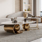 Simple Abstract Coffee Table Slate Top Geometric Coffee Coffee or End Table Clearhalo 'Coffee & Accent Tables' 'Coffee Tables' 'coffee_tables' 'furn' 'furn_coffee_tables' 'Furniture' 'Living Room Furniture' 7523554