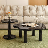 Simple Black Coffee or End Table Contemporary Coffee Cocktail Table with 4 Legs Clearhalo 'Coffee & Accent Tables' 'Coffee Tables' 'coffee_tables' 'furn' 'furn_coffee_tables' 'Furniture' 'Living Room Furniture' 7523568