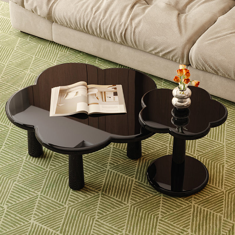 Simple Black Coffee or End Table Contemporary Coffee Cocktail Table with 4 Legs Clearhalo 'Coffee & Accent Tables' 'Coffee Tables' 'coffee_tables' 'furn' 'furn_coffee_tables' 'Furniture' 'Living Room Furniture' 7523571