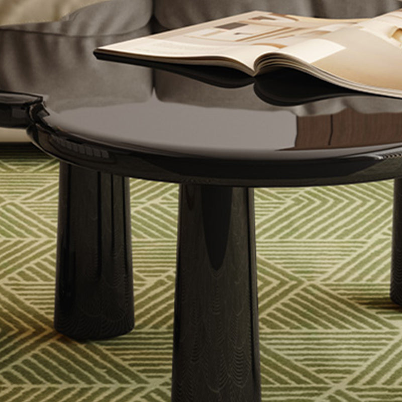 Simple Black Coffee or End Table Contemporary Coffee Cocktail Table with 4 Legs Clearhalo 'Coffee & Accent Tables' 'Coffee Tables' 'coffee_tables' 'furn' 'furn_coffee_tables' 'Furniture' 'Living Room Furniture' 7523576