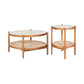 Tropical Cocktail Table Solid Wood Storage Round Coffee Cocktail Table Clearhalo 'Coffee & Accent Tables' 'Coffee Tables' 'coffee_tables' 'furn' 'furn_coffee_tables' 'Furniture' 'Living Room Furniture' 7523615