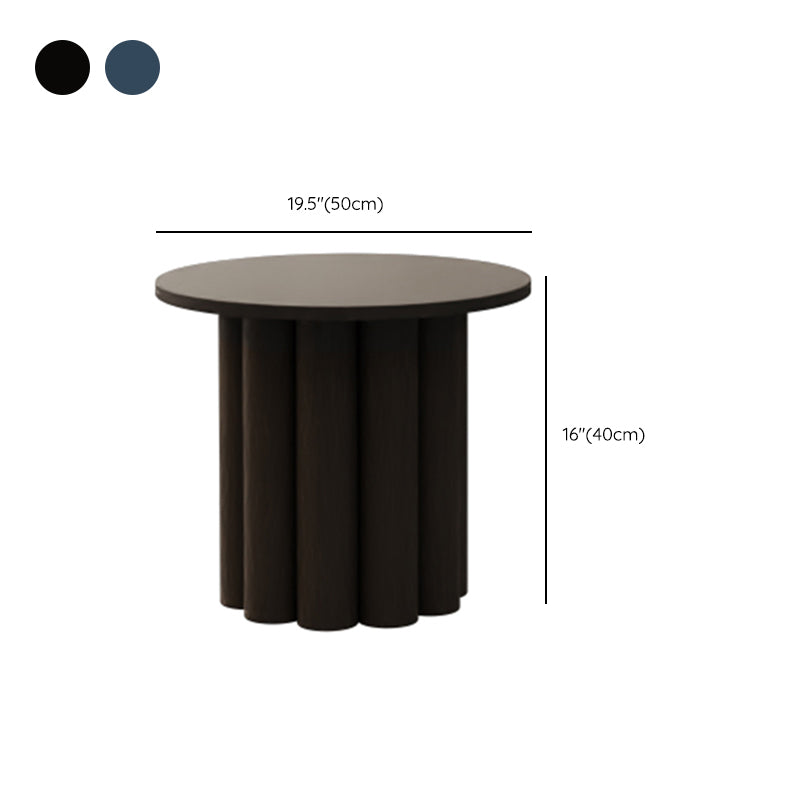 Contemporary Cocktail Table Round Pedestal Wood Coffee Cocktail Table Clearhalo 'Coffee & Accent Tables' 'Coffee Tables' 'coffee_tables' 'furn' 'furn_coffee_tables' 'Furniture' 'Living Room Furniture' 7523642