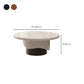 Contemporary Cocktail Table Round Pedestal Wood Coffee Cocktail Table Clearhalo 'Coffee & Accent Tables' 'Coffee Tables' 'coffee_tables' 'furn' 'furn_coffee_tables' 'Furniture' 'Living Room Furniture' 7523644