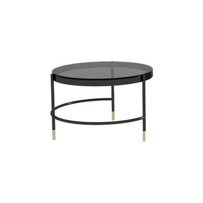 Glam Cocktail Table White 4 Legs Storage Coffee Cocktail Table 28"L x 28"W x 18"H Black Gold Clearhalo 'Coffee & Accent Tables' 'Coffee Tables' 'coffee_tables' 'furn' 'furn_coffee_tables' 'Furniture' 'Living Room Furniture' 7523648