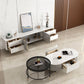 Glam Cocktail Table White 4 Legs Storage Coffee Cocktail Table Clearhalo 'Coffee & Accent Tables' 'Coffee Tables' 'coffee_tables' 'furn' 'furn_coffee_tables' 'Furniture' 'Living Room Furniture' 7523652