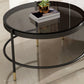 Glam Cocktail Table White 4 Legs Storage Coffee Cocktail Table Clearhalo 'Coffee & Accent Tables' 'Coffee Tables' 'coffee_tables' 'furn' 'furn_coffee_tables' 'Furniture' 'Living Room Furniture' 7523657
