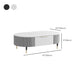 Glam Cocktail Table White 4 Legs Storage Coffee Cocktail Table Clearhalo 'Coffee & Accent Tables' 'Coffee Tables' 'coffee_tables' 'furn' 'furn_coffee_tables' 'Furniture' 'Living Room Furniture' 7523662