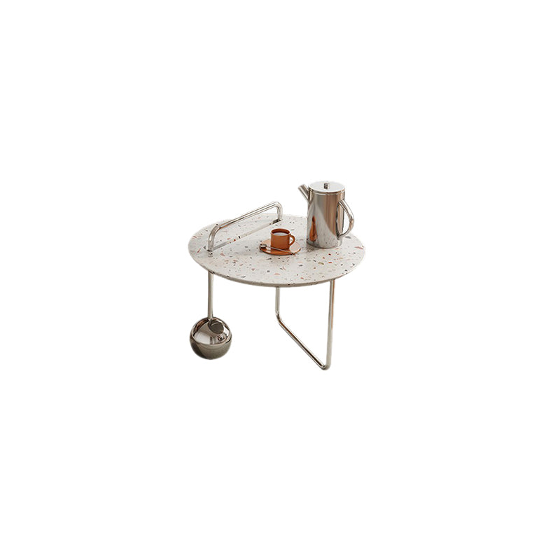 Zeitgenössischer Cocktailtisch, runder Kaffee-Cocktailtisch aus Glas