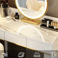 Wooden Vanity Desk Storage Box Vanity Dressing Table for Bedroom