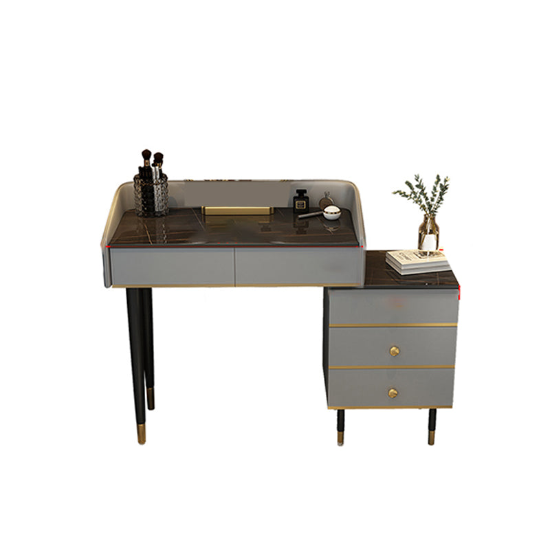 Wooden Vanity Desk Storage Box Vanity Dressing Table for Bedroom