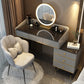 Wooden Vanity Desk Storage Box Vanity Dressing Table for Bedroom