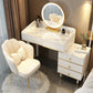 Wooden Vanity Desk Storage Box Vanity Dressing Table for Bedroom