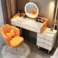Wooden Vanity Desk Storage Box Vanity Dressing Table for Bedroom
