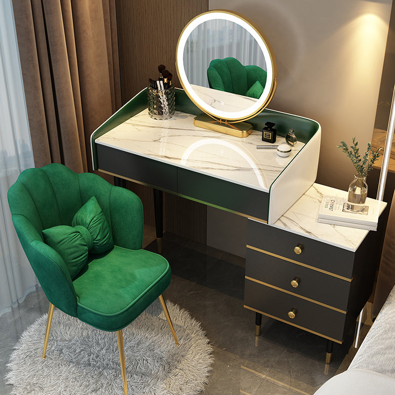 Wooden Vanity Desk Storage Box Vanity Dressing Table for Bedroom