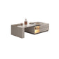 Glam Coffee Table Rectangle Stone Single Cocktail Table with Storage Drawers Clearhalo 'Coffee & Accent Tables' 'Coffee Tables' 'coffee_tables' 'furn' 'furn_coffee_tables' 'Furniture' 'Living Room Furniture' 7523891
