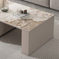 Glam Coffee Table Rectangle Stone Single Cocktail Table with Storage Drawers Clearhalo 'Coffee & Accent Tables' 'Coffee Tables' 'coffee_tables' 'furn' 'furn_coffee_tables' 'Furniture' 'Living Room Furniture' 7523894