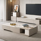 Rectangle Single Coffee Table Stone Cocktail Table with Storage Drawers