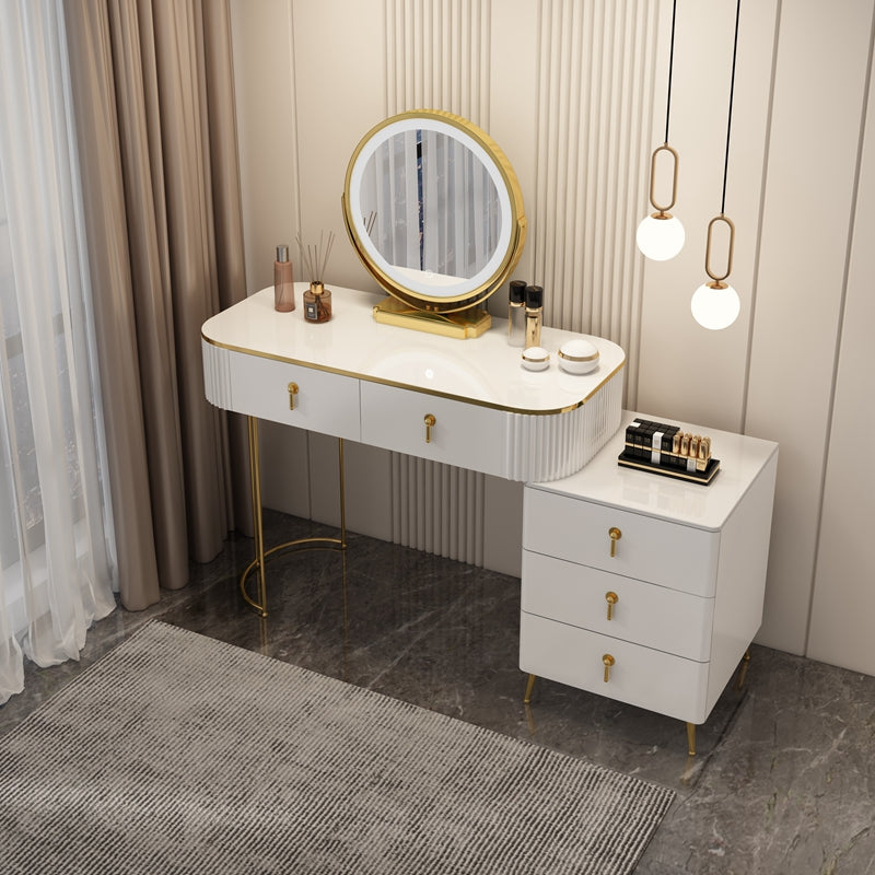 Lighted Mirror Makeup Vanity Storage Box Vanity Dressing Table