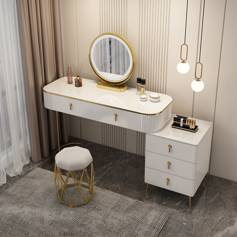 Lighted Mirror Makeup Vanity Storage Box Vanity Dressing Table