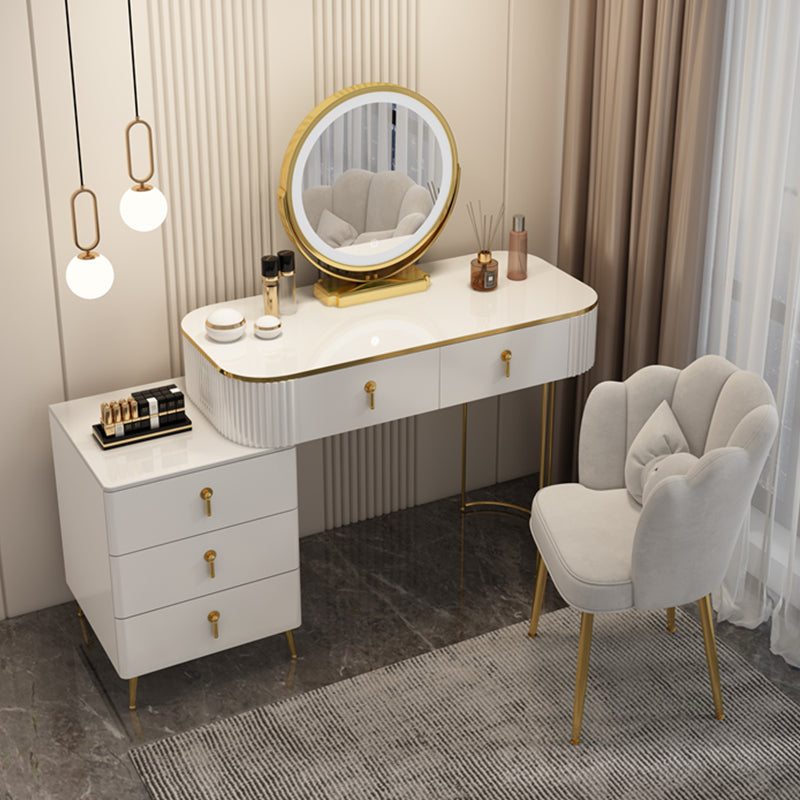 Lighted Mirror Makeup Vanity Storage Box Vanity Dressing Table