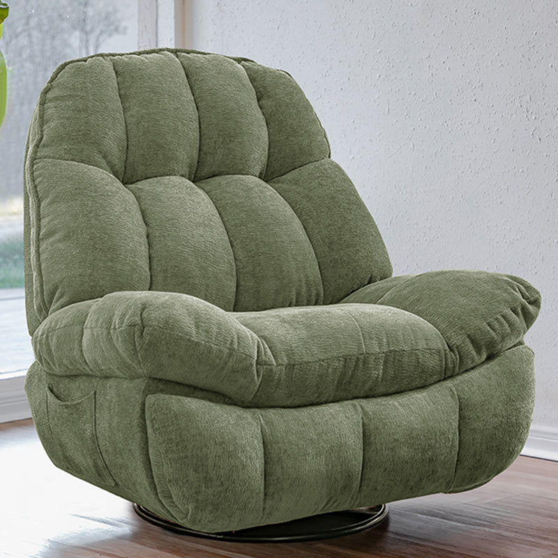 Moderna sedia reclinabile reclinabile standard a colore solido con tasca laterale