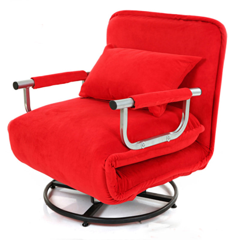 Chaise rembourrée de couleur de couleur raboteur de swivel moderne avec oreiller avec oreiller