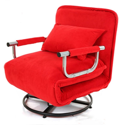 Chaise rembourrée de couleur de couleur raboteur de swivel moderne avec oreiller avec oreiller